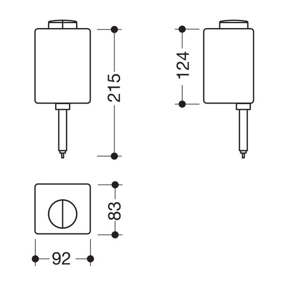 HEWI Leerflasche für Sensoric 805.06. 115 und 950.06. 115 inkl. Lotionpumpe, 1 Liter