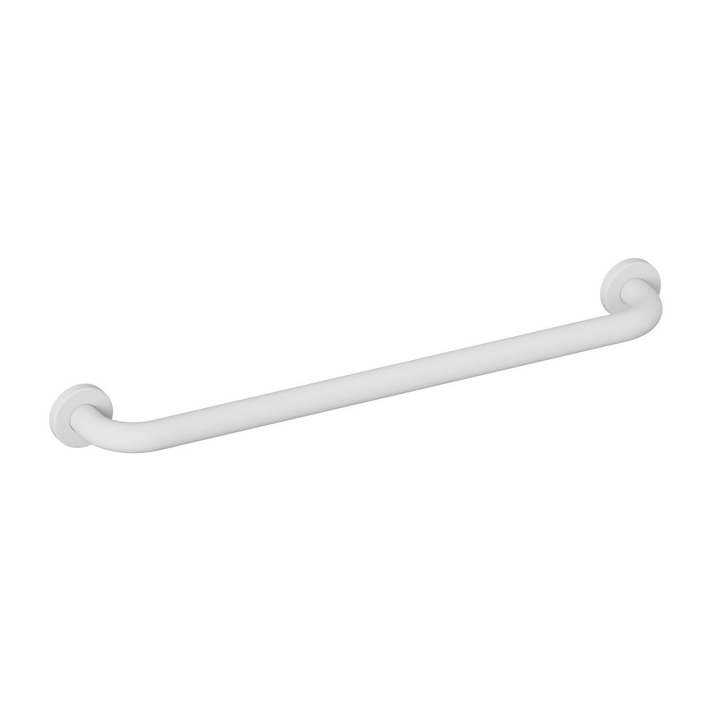 HEWI Badetuchhalter Serie 477 matt, 570mm, mit Rosetten signalweiß... HEWI-477.30B100 98 4014885599081 (Abb. 1)