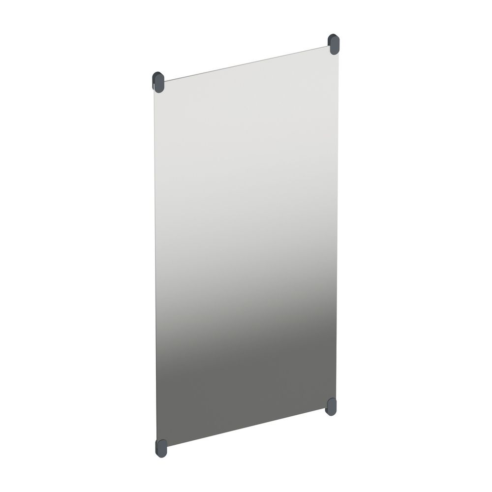 HEWI Wandspiegel mit Spiegelhalter Serie 801 matt anthrazitgrau... HEWI-801.01B300 92 4014885593188 (Abb. 1)