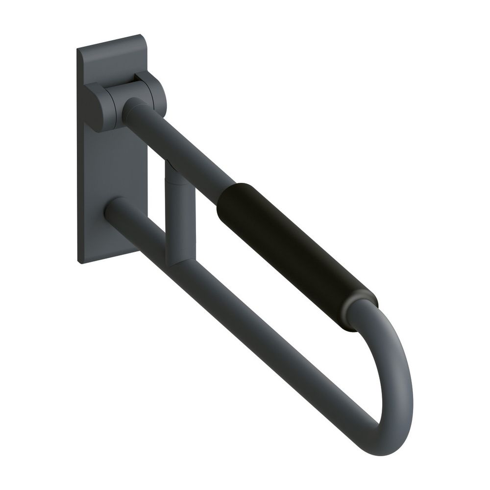 HEWI Stützklappgriff drehbar Serie 801 matt, L 900mm, mit Armpolster reinweiß... HEWI-801.50B131 99 4014885595441 (Abb. 1)
