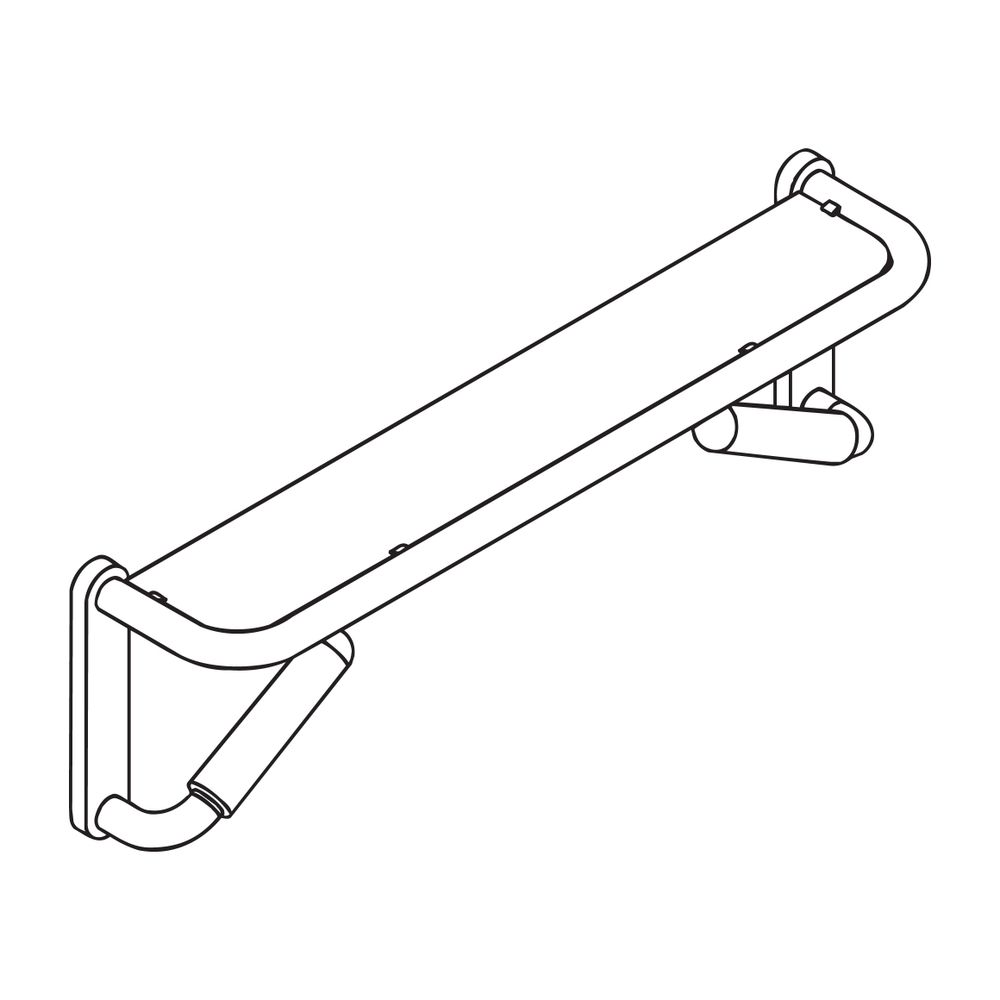 HEWI Spiegelablage mit Haltegriffen, LifeSystem apfelgrün... HEWI-802.03.100 74 4014885421511 (Abb. 3)