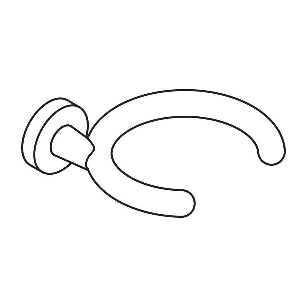 HEWI Gehhilfenhalter, 150x146x56mm, Polyamid, Reinweiß, 950.90.60090 99... HEWI-950.90.60090 99 4014884974353 (Abb. 3)
