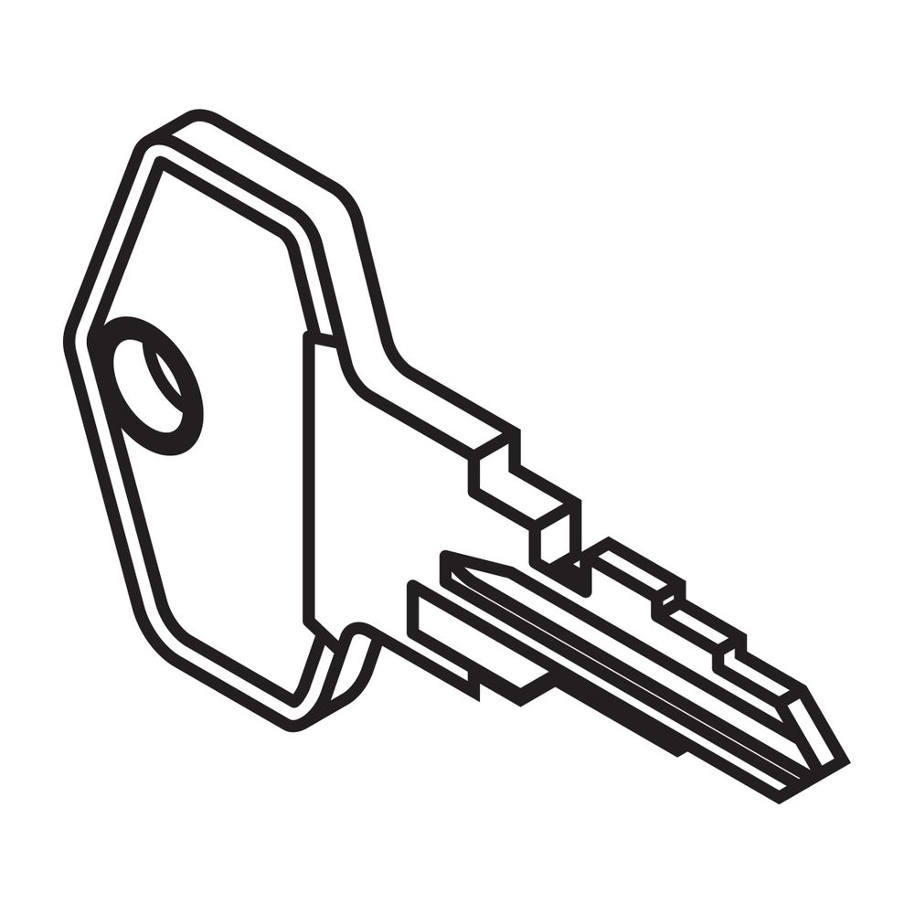 HEWI Ersatz-Schlüssel für Papierhandtuchspender Serie 477... HEWI-477.06.E01 4014884782590 (Abb. 1)