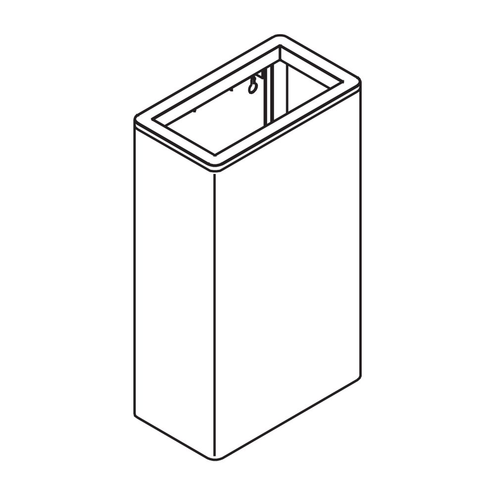 HEWI Papierabfallbehälter Serie 805 Edelstahl 25 Liter anthrazitgrau... HEWI-805.05.100 92 4014884937624 (Abb. 3)