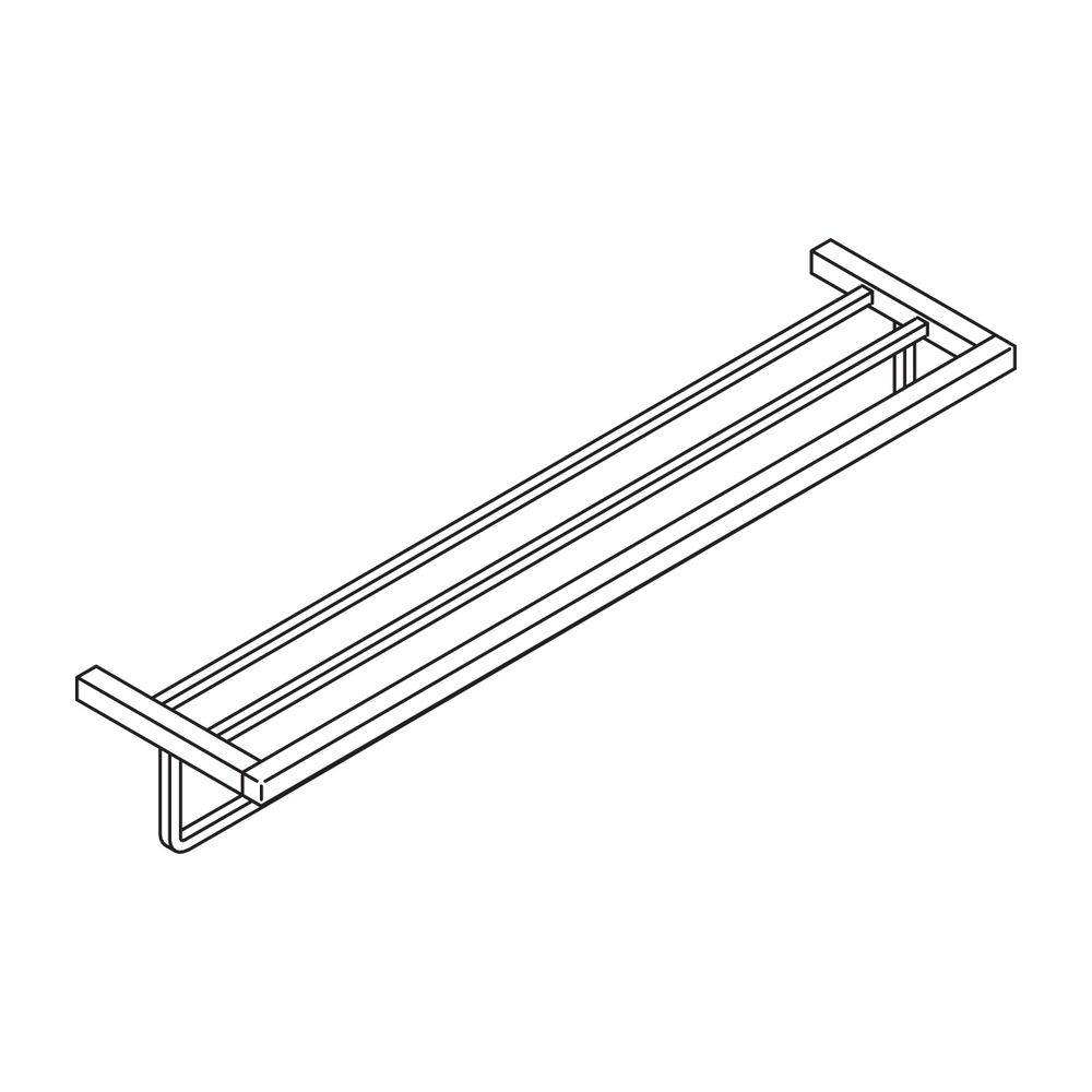 HEWI Badetuchablage System 100, chrom, Breite: 602mm... HEWI-100.30.10040 4014884942543 (Abb. 3)