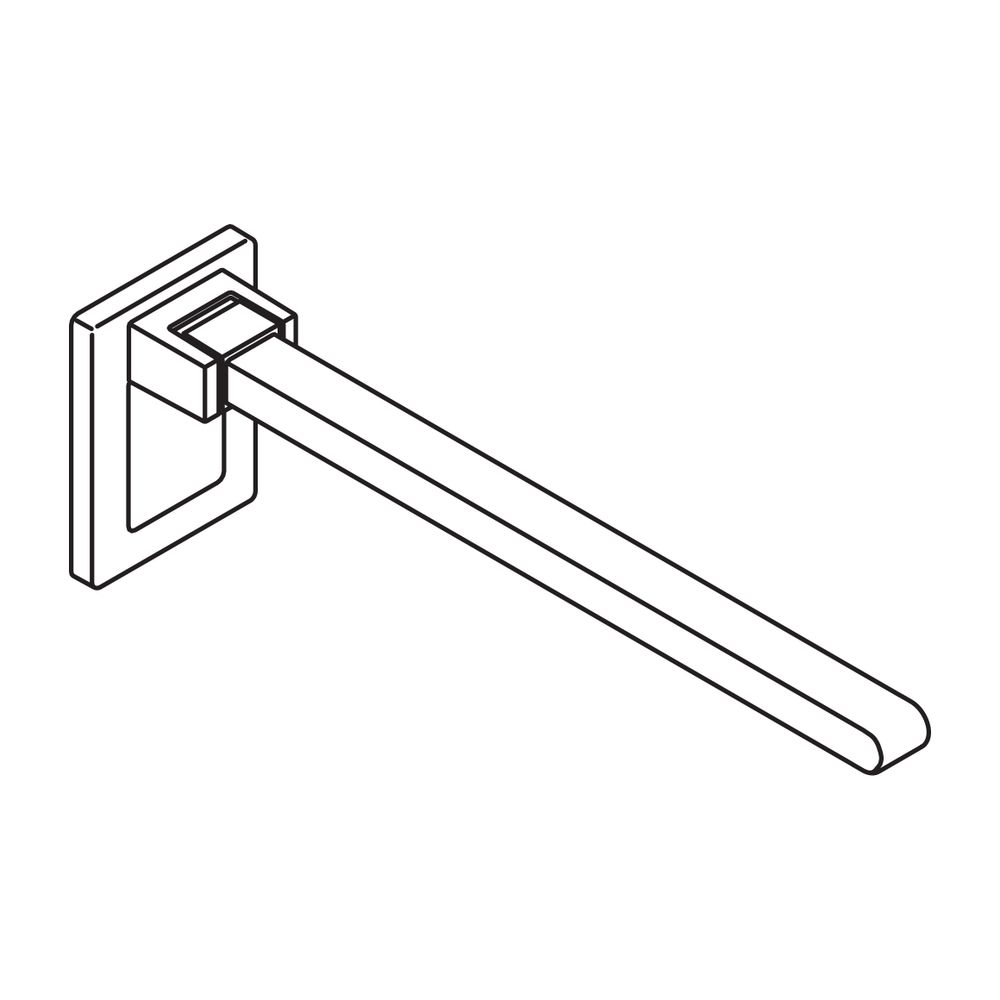 HEWI Stützklappgriff Mono, L 600mm, Vierkant B 40mm H 30mm, Edelstahl... HEWI-950.50.610XA 4014884964316 (Abb. 3)