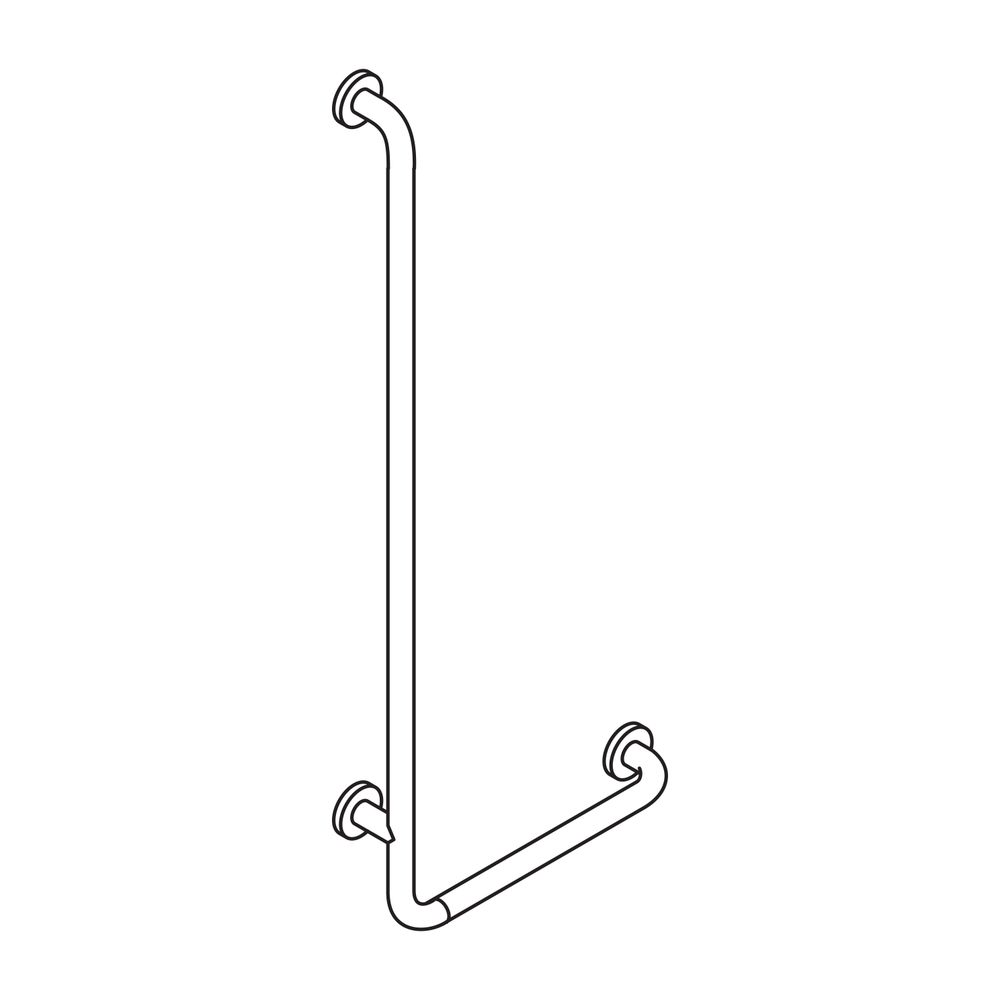 HEWI Winkelgriff Serie 805 Edelstahl, D 33mm, 1000x500mm rechts... HEWI-805.22.140R 4014884975350 (Abb. 3)