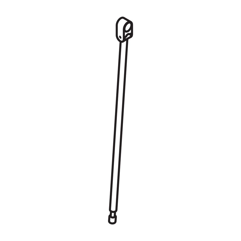 HEWI Bodenstütze für Stützklappgriffe 950.50., L:563mm, Edst., Anb. farbig anthra... HEWI-950.50.026XA 92 4014885464310 (Abb. 3)