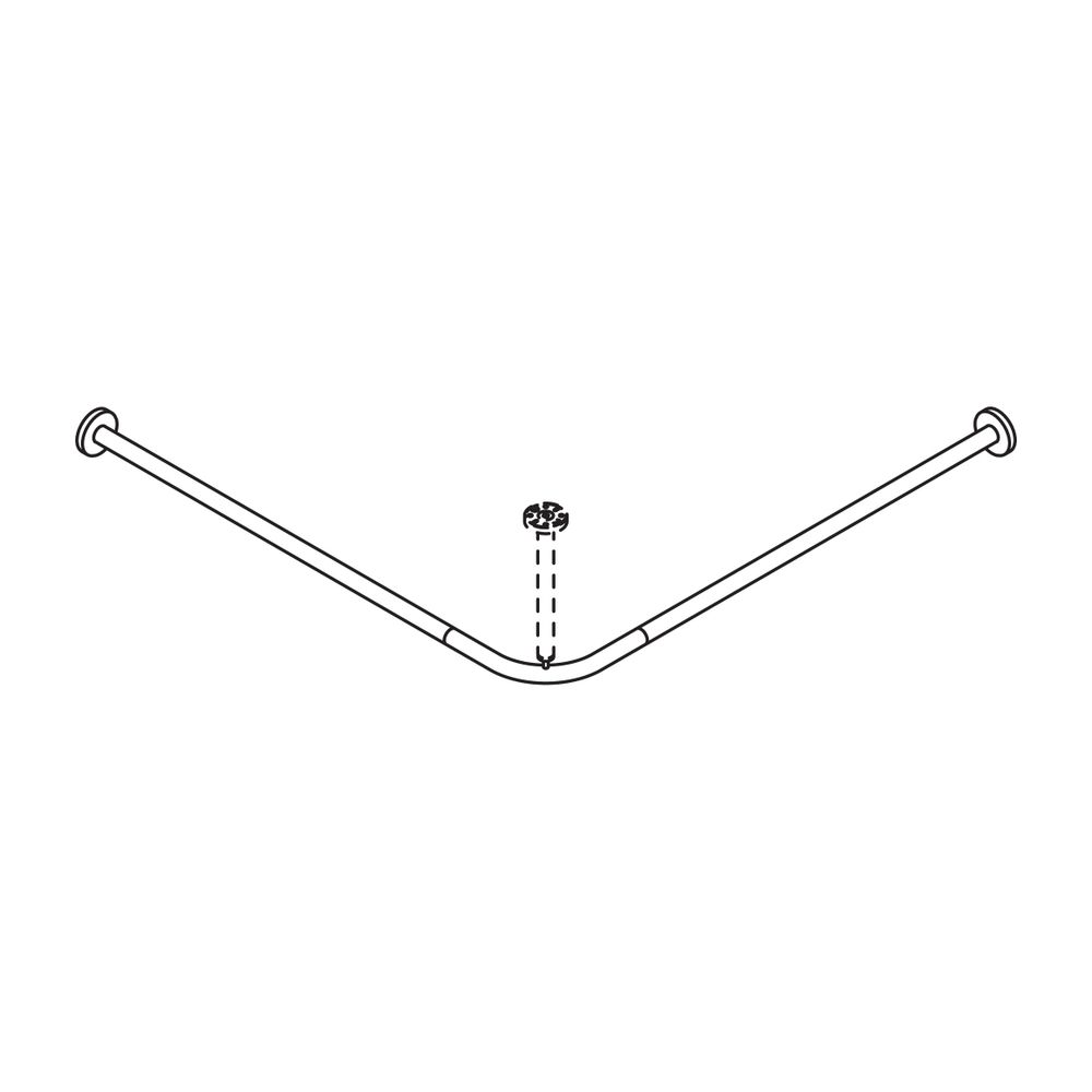 HEWI Vorhangstange D 25mm, 887mm 18 Ringe, matt geschliffen... HEWI-900.34.101XA 4014885526582 (Abb. 3)