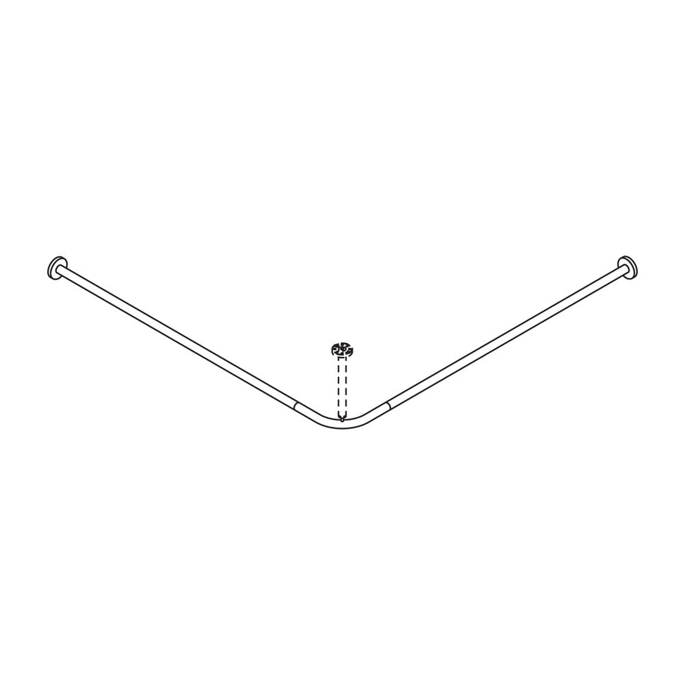 HEWI Vorhangstange D 25mm, 1187mm 24 Ringe, matt geschliffen... HEWI-900.34.103XA 4014885526629 (Abb. 3)