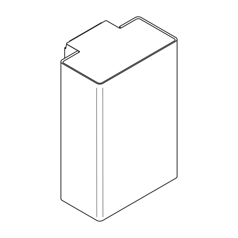 HEWI Abfallbehälter wandhängend pulverbeschichtet Weiß tiefmatt... HEWI-900.05.00060 DX 4014885613794 (Abb. 3)