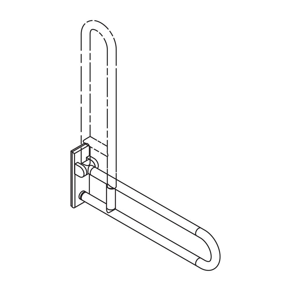 HEWI mobiler Stützklappgriff Serie 801 L 750mm umbra... HEWI-801.50.247 84 4014885616955 (Abb. 3)