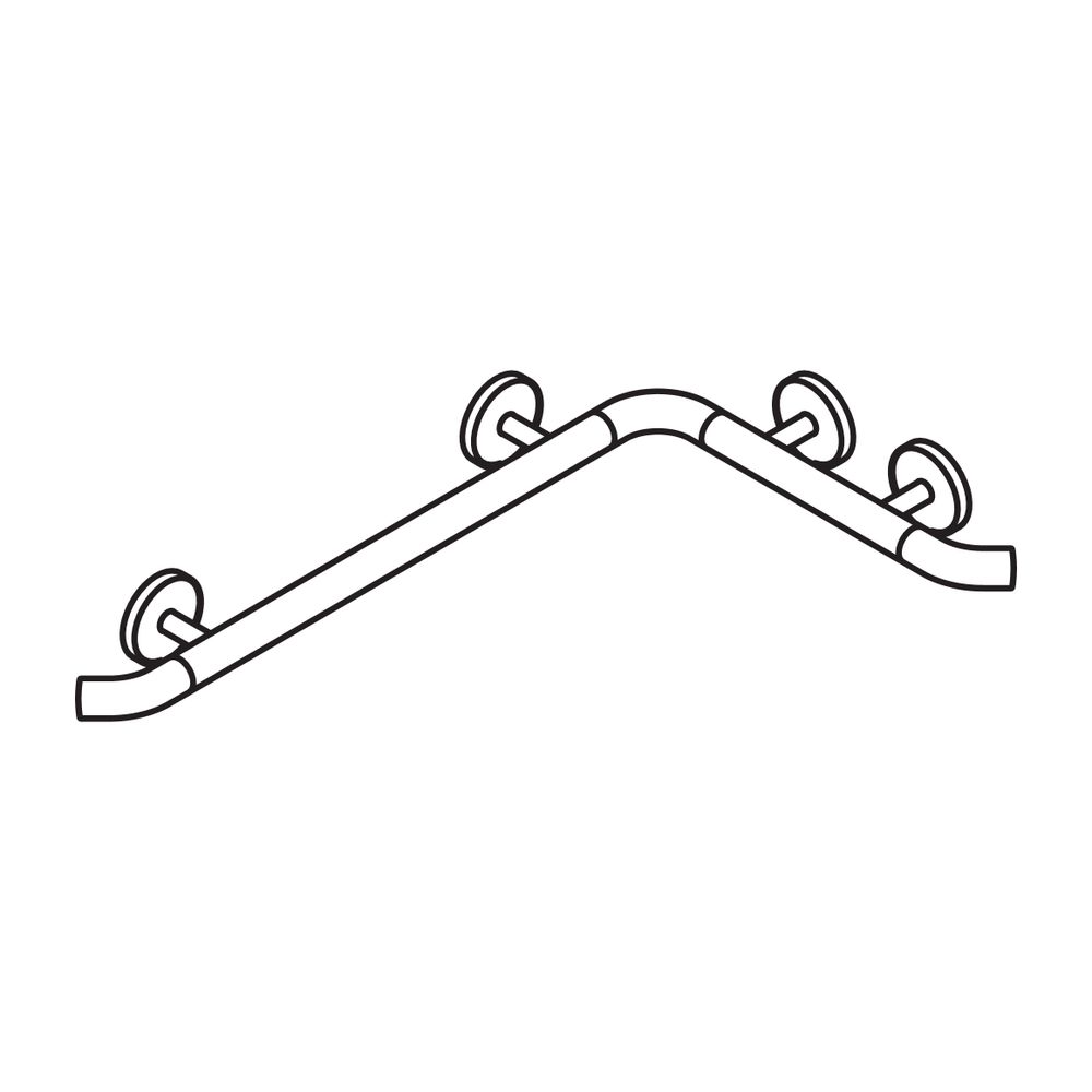 HEWI Dusch- und Wannenhandlauf Warm Touch 720x440mm D 33, Chrom-Optik, 950.35.12050... HEWI-950.35.12050 4014885613220 (Abb. 3)