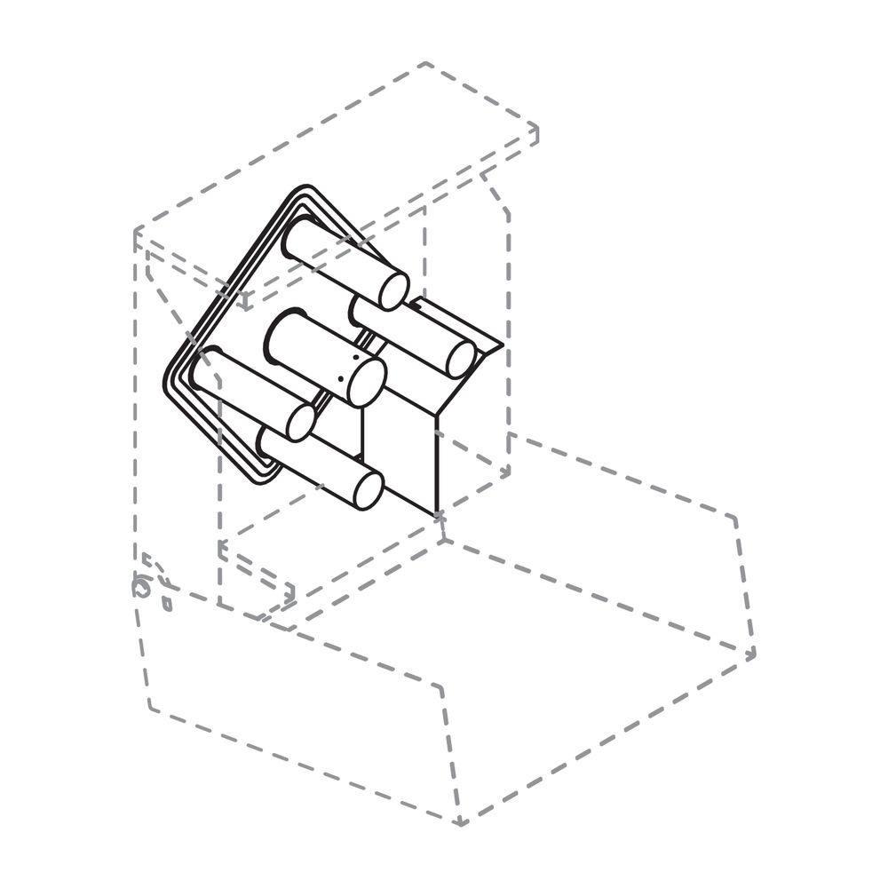 HEWI Karussell WC-4fachrollenhalter... HEWI-900.21.E01 4014885628958 (Abb. 2)