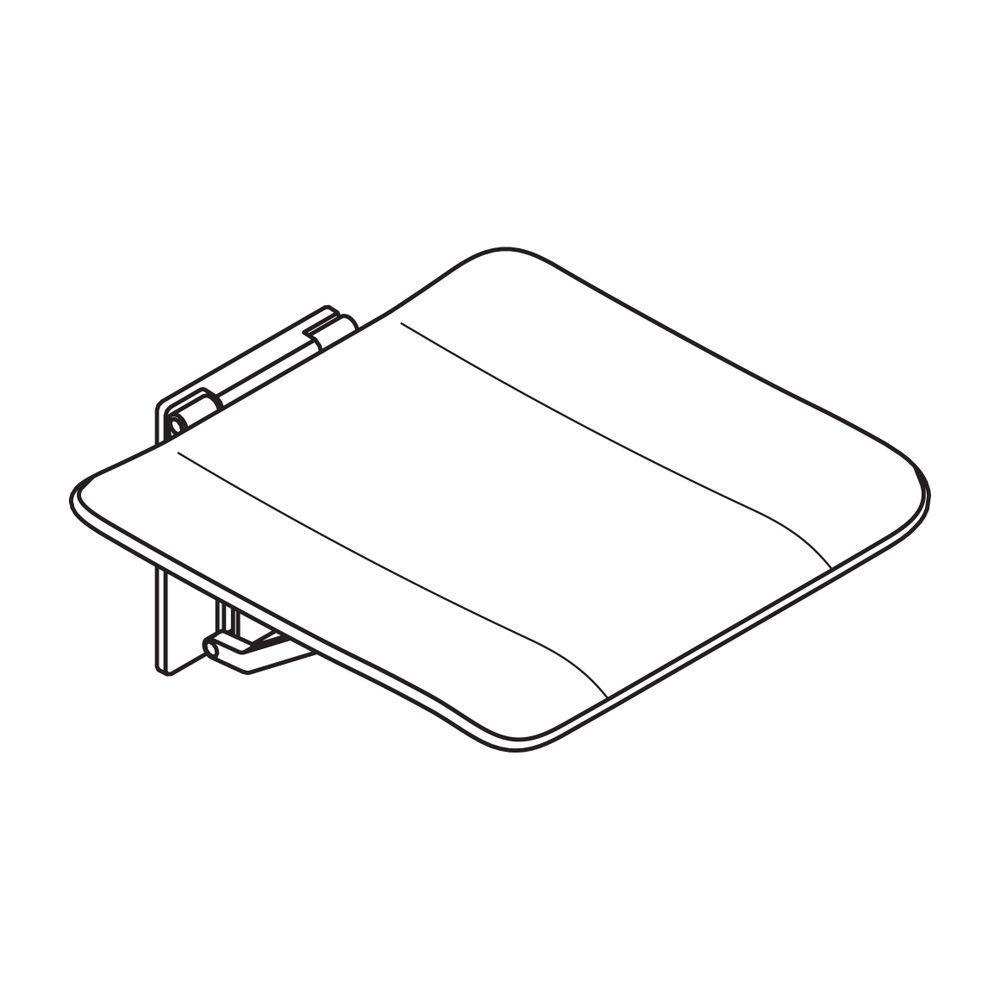 HEWI Klappsitz 450x480mm Kunststoff Wandstütze Sitzfläche Kunststoff anthrazitgra... HEWI-900.51B21690 92 4014885650829 (Abb. 3)