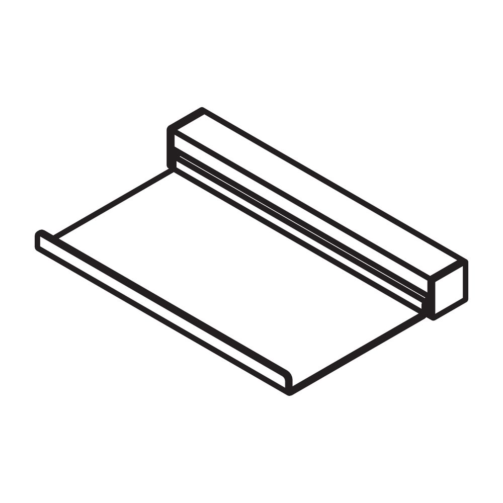 HEWI Wandprofil 200 mm mit Ablage pulverbeschichtet Dunkelgrau Perlglimmer tiefmat... HEWI-950.13.0029 SC 4014885660422 (Abb. 3)