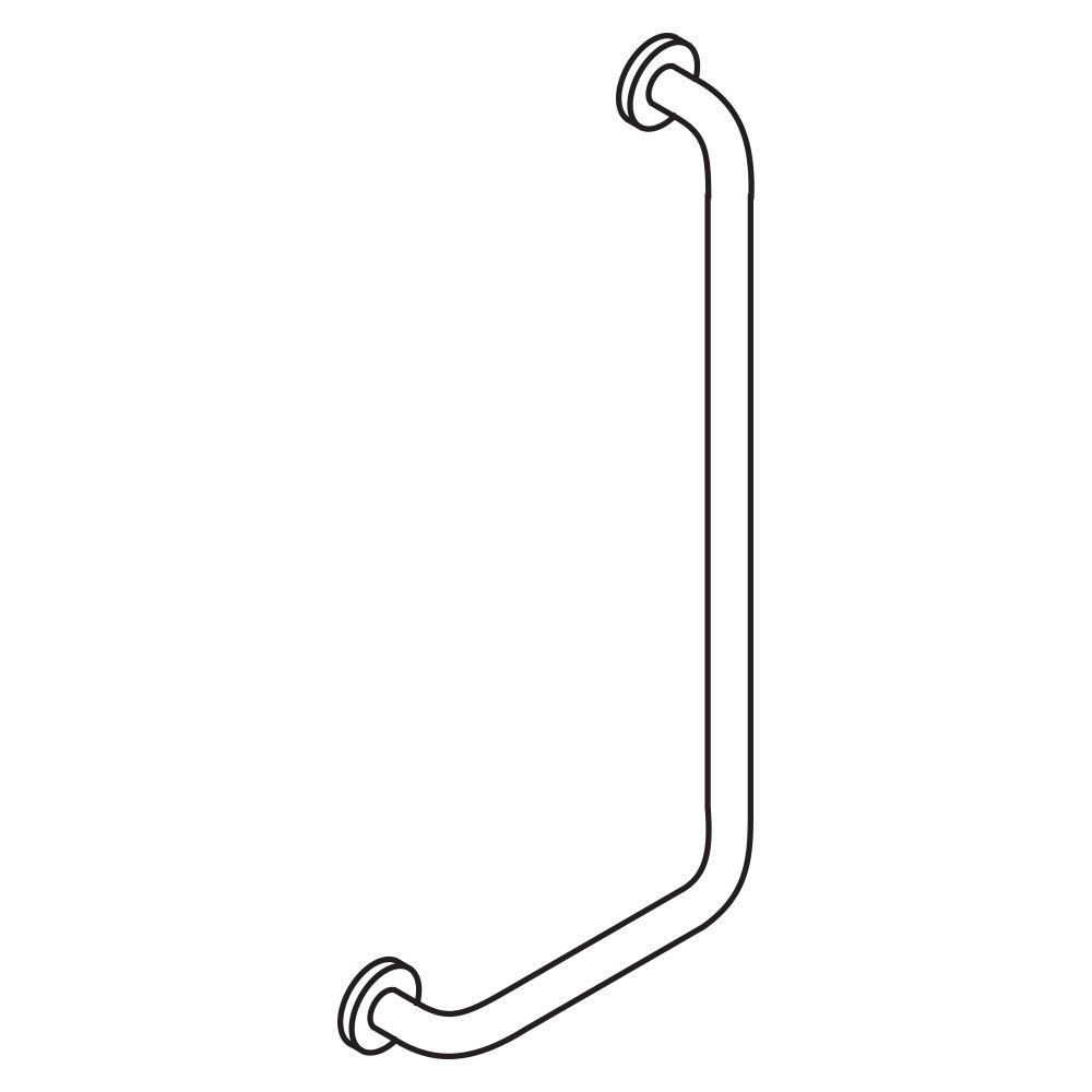 HEWI Winkelgriff Serie 805 Edelstahl, D 33mm, 600x300mm links, 805.22.100L... HEWI-805.22.100L 4014884929766 (Abb. 3)
