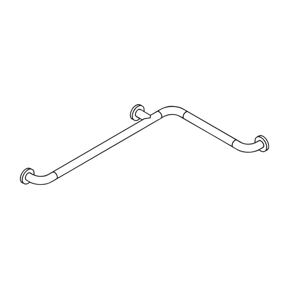 HEWI Dusch-, Wannenhandlauf, matt, D 33, 762x474mm felsgrau... HEWI-801.35B100 95 4014885600497 (Abb. 3)