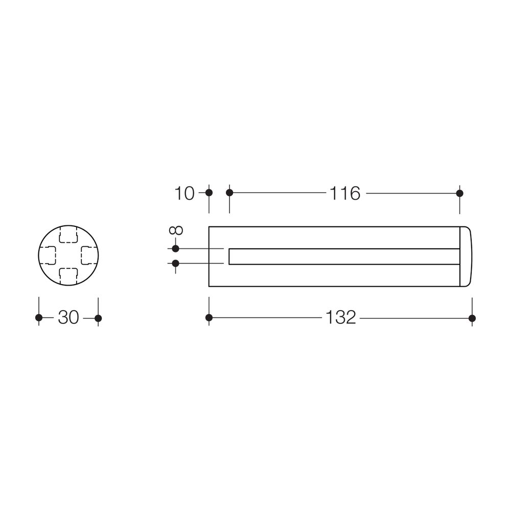 HEWI Glasplattenhalter Serie 477 für 8mm-Glasplatten senfgelb... HEWI-477.03.500 18 4014885399681 (Abb. 2)