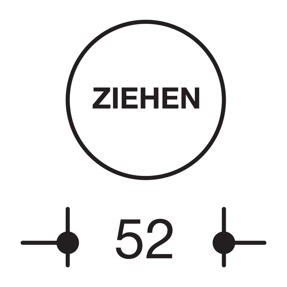 HEWI Symbol ZIEHEN 52mm selbstklebend aquablau... HEWI-711Z 55  (Abb. 2)