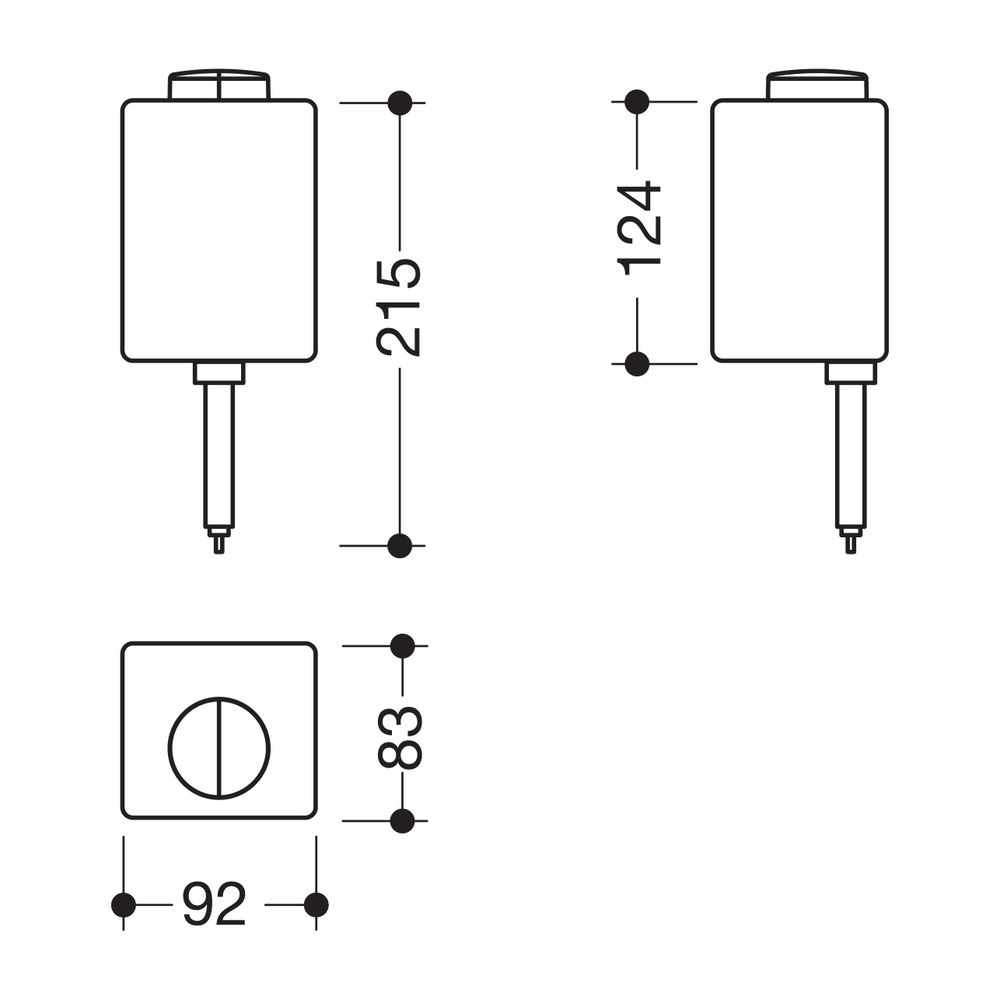 HEWI Leerflasche für Sensoric 805.06. 115 und 950.06. 115 inkl. Lotionpumpe, 1 Liter... HEWI-805.06.E05 4014884991411 (Abb. 1)