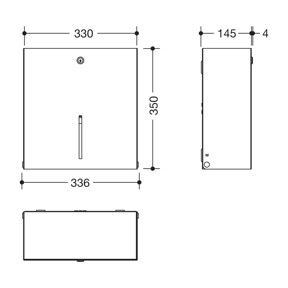 HEWI WC-Großrollenhalter, manuell, plvb Dunkelgrau Perlglimmer tiefmatt... HEWI-900.21.00160 SC 4014885628880 (Abb. 2)