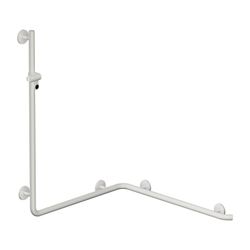 HEWI Duschhandlauf mit Brausehalterstange System 800 K 1250x762x762mm, Brausehalt... HEWI-950.35.22090 98 4014885385257 (Abb. 1)
