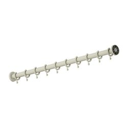 HEWI Vorhangstange Serie 801 matt, D 33mm, 1000mm, mit 10 Ringen reinweiß... HEWI-801.34B400 99 4014885601975 (Abb. 1)