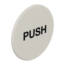 HEWI Symbol DRÜCKEN matt 52mm selbstklebend lichtgrau... HEWI-711BD 97  (Abb. 1)