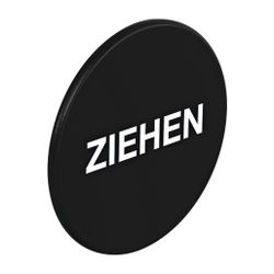 HEWI Symbol ZIEHEN matt 52mm selbstklebend tiefschwarz... HEWI-711BZ 90  (Abb. 1)