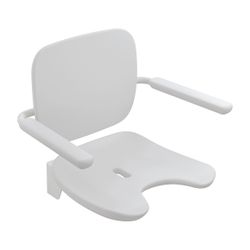 HEWI Klappsitz Premium, Schamausschnitt Weiß hochglanz/Weiß matt, 802.51.23860 SD... HEWI-802.51.23860 SD 4014885646143 (Abb. 1)