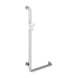 HEWI Winkelgriff mit Brausehalter in 98, 1100x600mm D 33mm, Chromoptisch beschichtet... HEWI-801.33.21051 4014885651239 (Abb. 1)