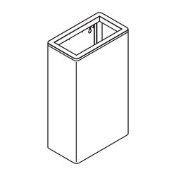 HEWI Papierabfallbehälter Edelstahl weiß beschichtet 25 Liter... HEWI-950.05.100 4014884942529 (Abb. 1)