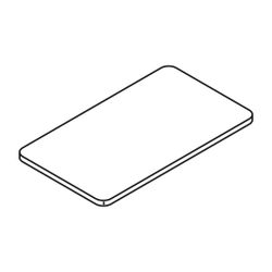 HEWI Glasplatte 200mm, für Ablage 815.03.10005... HEWI-63499 4014884986288 (Abb. 1)