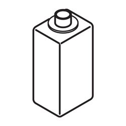 HEWI Leerflasche für 805.06.350, aus Kunststoff, 0,5 Liter... HEWI-805.06.E02 4014884953136 (Abb. 1)