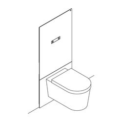 HEWI WC-Modul S 50, Betätigungsplatte, weiß... HEWI-S50.02.102010 4014885464167 (Abb. 1)