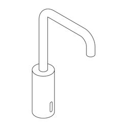 HEWI SENSORIC Waschtischarmatur elektronisch, verchromt, Rundrohr, Netzbetrieb... HEWI-AQ1.12S22040 4014885484882 (Abb. 1)