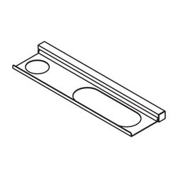 HEWI Waschtischprofil mit Ablage, Loch li Langloch, 470 Schwarz tiefmatt... HEWI-950.13.0007 DC 4014885607076 (Abb. 1)