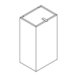 HEWI Papierabfallbehälter 60 l, mit Deckel pulverbeschichtet Weiß tiefmatt... HEWI-900.05.00460 DX 4014885628378 (Abb. 1)