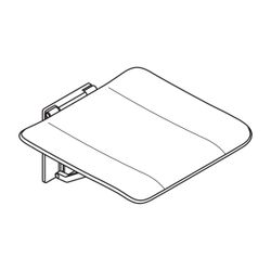HEWI Klappsitz 450x480mm Kunststoff Wandstütze Sitzfläche Kunststoff anthrazitgra... HEWI-900.51B21690 92 4014885650829 (Abb. 1)