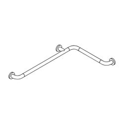 HEWI Dusch-, Wannenhandlauf, matt, D 33, 762x474mm felsgrau... HEWI-801.35B100 95 4014885600497 (Abb. 1)