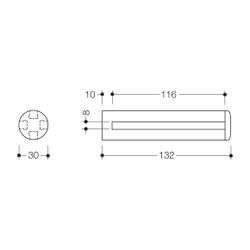 HEWI Glasplattenhalter Serie 477 für 8mm-Glasplatten senfgelb... HEWI-477.03.500 18 4014885399681 (Abb. 1)