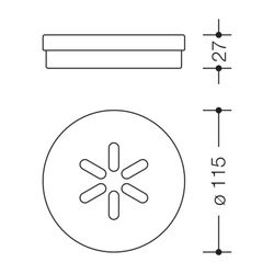 HEWI Seifenablagen-Einsatz Serie 477 D 115mm, matt weiß... HEWI-477.02.02005 4014884620069 (Abb. 1)