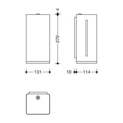 HEWI Sensoric Schaum-Seifenspender elektrischer, Serie 805 batteriebetrieben reinwe... HEWI-805.06.155 99 4014884985434 (Abb. 1)