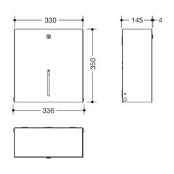 HEWI WC-Großrollenhalter, manuell, plvb Dunkelgrau Perlglimmer tiefmatt... HEWI-900.21.00160 SC 4014885628880 (Abb. 1)