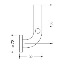 HEWI Reservepapierhalter Serie 801 f. 1 WC-Rolle aquablau... HEWI-801.21.201 55 4014885394426 (Abb. 1)