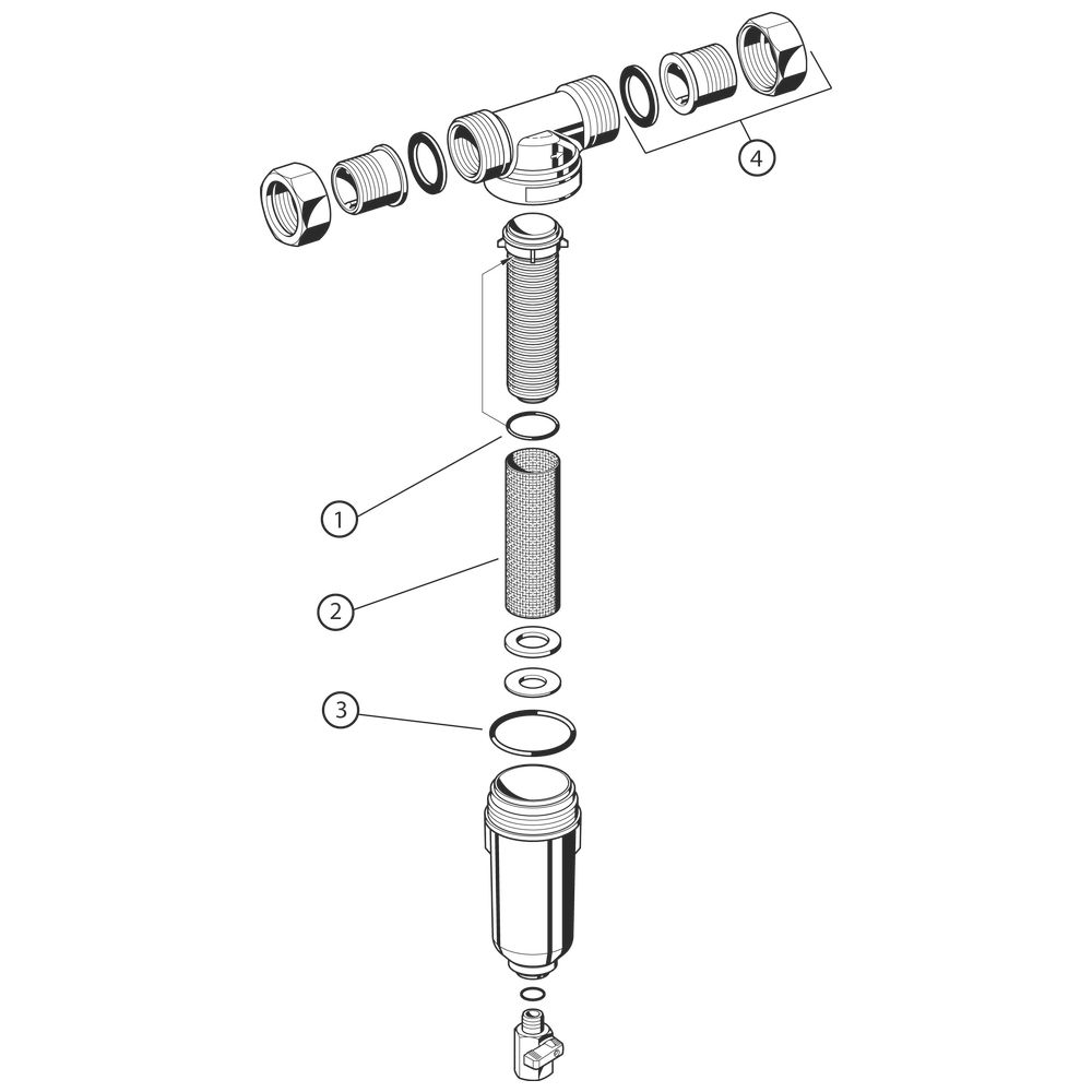Honeywell Home Feinfilter MiniPlus-FF FF06 Messing, AAM, R 1/2
