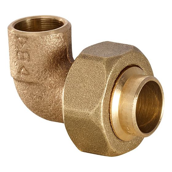 IBP Conex Bänninger Winkelverschraubung 90 Grad konisch dichtend Serie 4000, Modell 4096G, 35mm, Rotguss