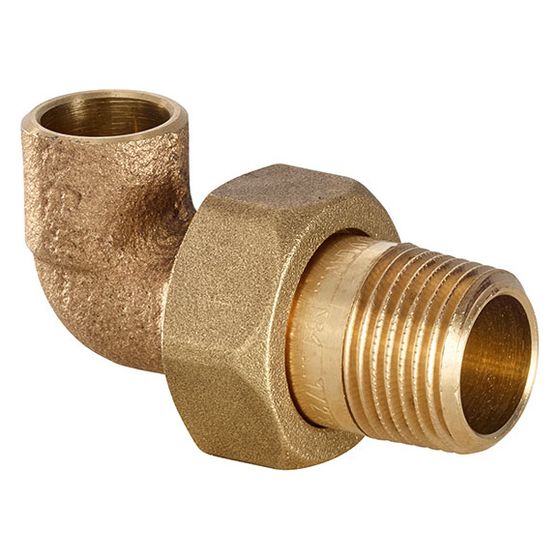 IBP Conex Bänninger Winkelverschraubung 90 Grad konisch dichtend Serie 4000, Modell 4098G, 18mm x R 1/2