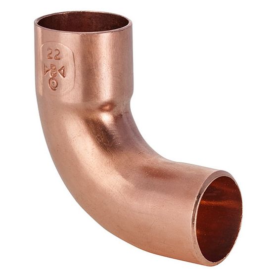 IBP Conex Bänninger Bogen 90 Grad innen/außen Serie 5000, Modell 5001A, 64mm, Kupfer